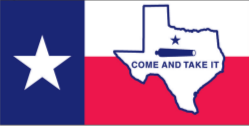 Texas Map Gonzales Come and Take It Bumper Sticker