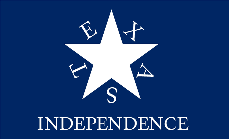 Conrad Zavala Texas Independence Blue 3'x5' Flag ROUGH TEX® 68D Nylon