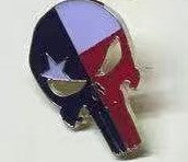 Texas Punisher Lapel Pin