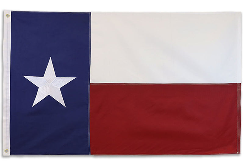 Texas State Flag Nylon EMBROIDERED 3'X5' Flag ROUGH TEX® 210D