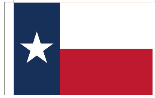 Texas 12"x18" Stick Flag ROUGH TEX® 100D 30" Wooden Stick