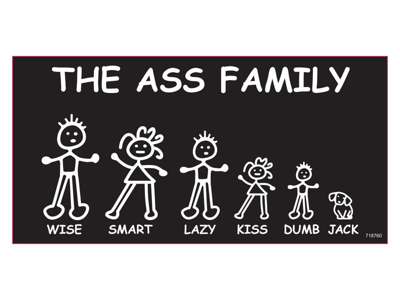 The Ass Family - Bumper Sticker