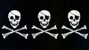 Three Skulls Pirate 3'X5' Flag ROUGH TEX® 100D