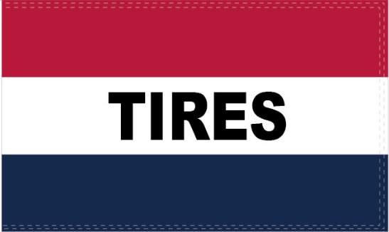 Tires 3'X5' Flag Rough Tex® 100D