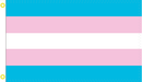 Transgender 3'X5' Flag ROUGH TEX® 100D Pride