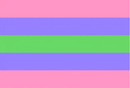 Trigender Pride 4"x6" Desk Stick Flag Rough Tex® 68D