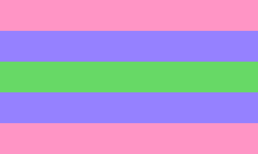 Trigender 12"x18" Nylon Flag With Grommets ROUGH TEX® 68D
