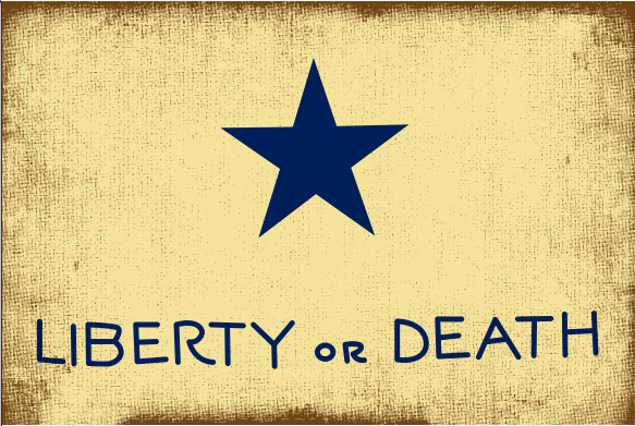 Troutman Goliad 1836 Liberty or Death 3'X5' Flag ROUGH TEX® 100D