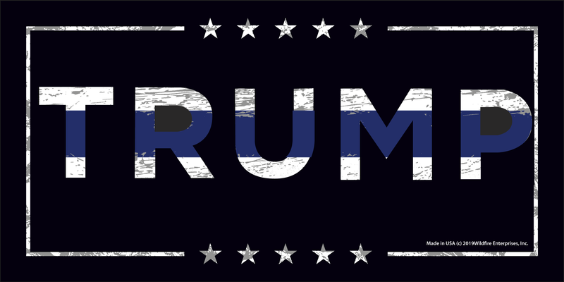 Trump Blue Line Bumper Sticker