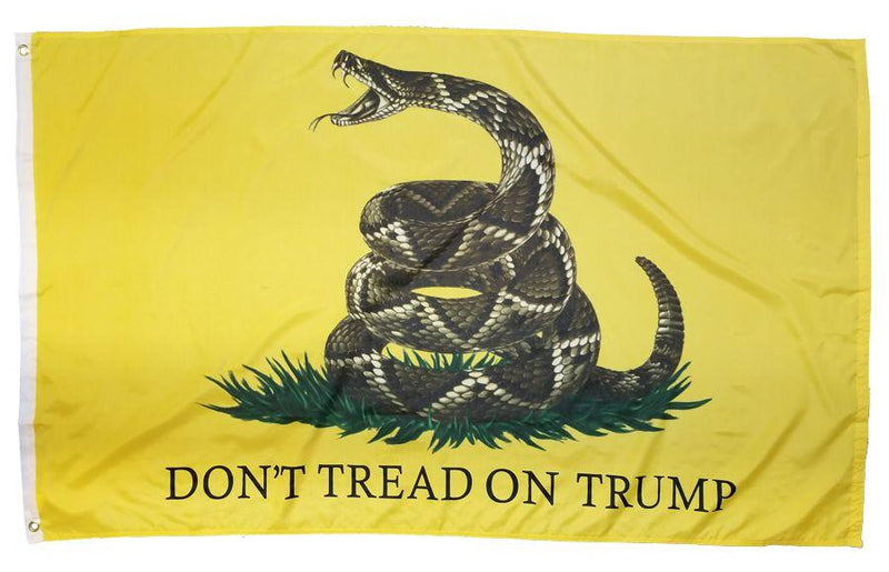Don't Tread On Trump Gadsden Live Snake 3'X5' Flag Rough Tex® 100D