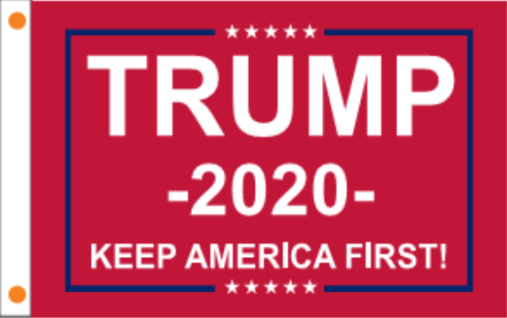Trump 2020 (KAF) Red 3'X5' Flag ROUGH TEX® 68D DBL Sided