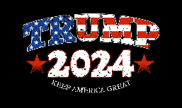 Trump  2024 Keep America Great USA Black 3'X5' Flag ROUGH TEX® 68D