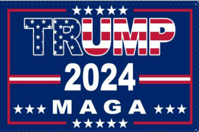 Trump 2024 MAGA 3'X5' Flag ROUGH TEX® 68D Nylon USA AMERICAN