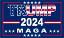 Trump 2024 MAGA 12"x18" Car Flag Flag ROUGH TEX® Double Sided