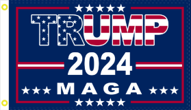 Trump 2024 MAGA USA 2'x3' Flag ROUGH TEX® 68D Nylon