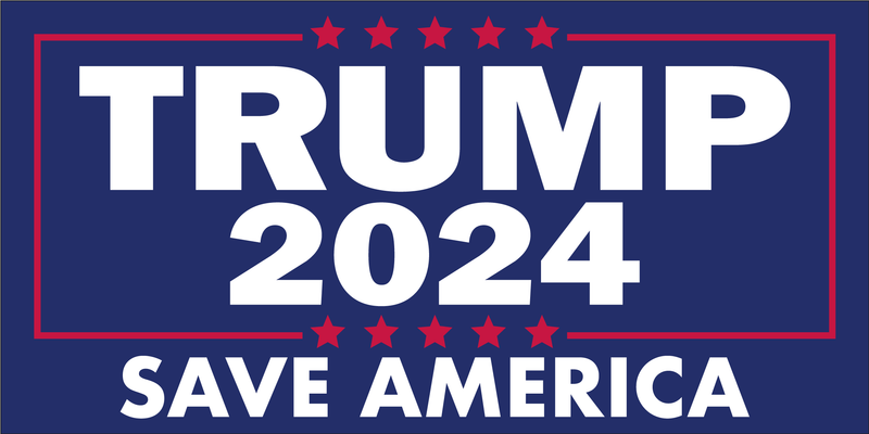 Trump 2024 Save America - Bumper Sticker
