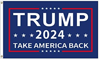 Trump 2024 Take America Back 3'X5' Double Sided Flag ROUGH TEX® 100D