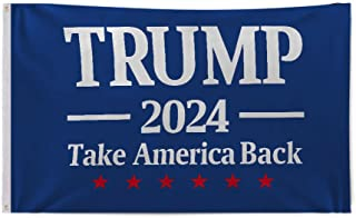 Trump 2024 Take America Back Navy Blue 2'x3' Flag ROUGH TEX® 100D