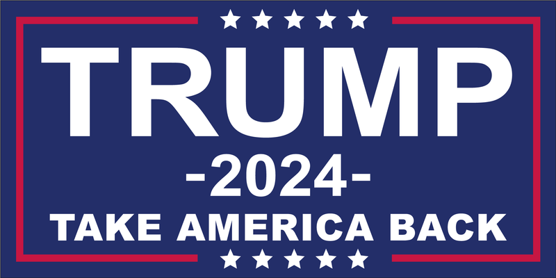 Trump 2024 Take America Back - Bumper Sticker