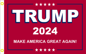 Trump 2024 MAGA 3'X5' Flag ROUGH TEX® 150D Nylon