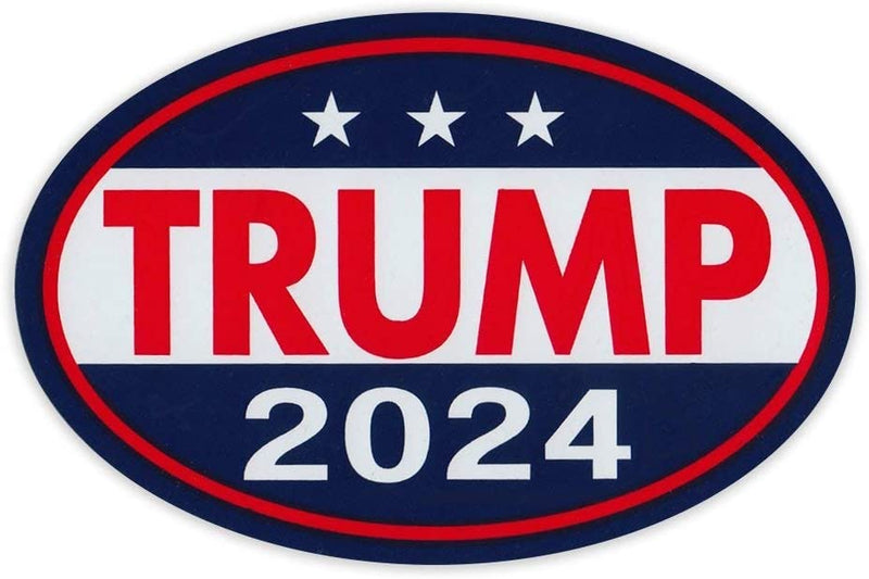 Trump 2024 Oval Bumper Sticker