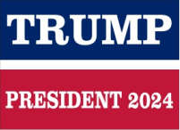 Trump President 2024 12"x18" Double Sided Flag With Grommets ROUGH TEX® 100D