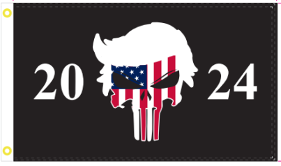 Trump Punisher 2024 3'X5' Flag ROUGH TEX® 100D