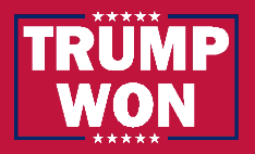Trump Won Red 3'X5' Double Sided Flag ROUGH TEX® Nylon 150D