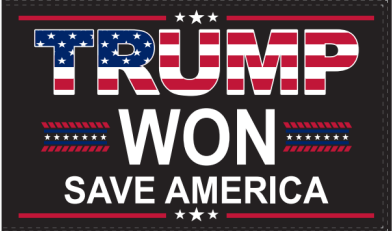 Trump Won Save America USA 3'x5' Flag ROUGH TEX® 100D 2024 Americans Won