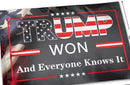 Trump Won And Everyone Knows It USA 3'X5' Flag ROUGH TEX® 100D 2024