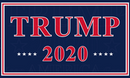 Trump 2020 Red And Blue Double Sided Yard Sign 14.5"X 23" Inches