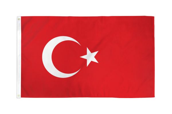 Turkey 3'X5' Country Flag ROUGH TEX® 68D Nylon