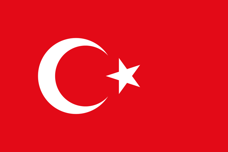 Turkey 12"x18" Car Flag Flag ROUGH TEX® 68D Single Sided