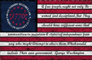 Tyranny 1776 George Washington 2'x3' Flag ROUGH TEX® 100D