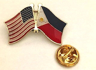 USA Philippines Friendship Flag Lapel Pin