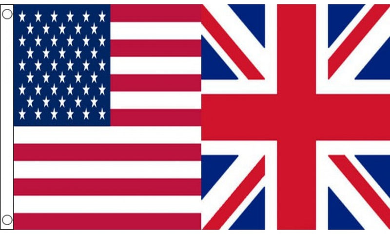 USA United Kingdom- 3'X5' Single Sided Flag Rough Tex® 68D