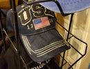AMERICAN 1776 USA U.S.A. USA FLAG CAP USA EMBROIDERED HAT DENIM