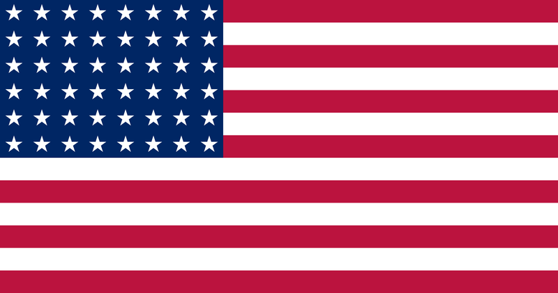 United States of America 48 Stars 5'x8' Embroidered Flag ROUGH TEX® 600D