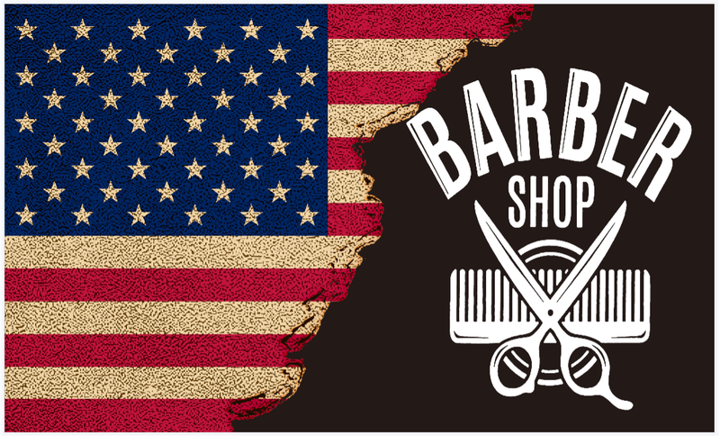 USA Barber Shop 3'X5' Flag ROUGH TEX® 100D