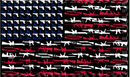 USA Black Guns 3'X5' Flag ROUGH TEX® 100D