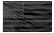 USA American United States Black Tactical Blackout 3'x5' Nylon Flag ROUGH TEX® 68D