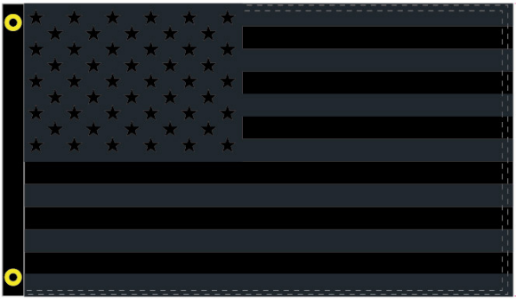USA American Blackout 4'x6' Flag Rough Tex® 100D