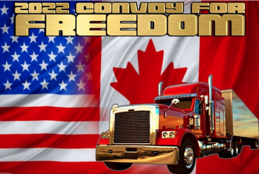 USA Canada Convoy For Freedom 2022 3'X5' Flag ROUGH TEX® 100D