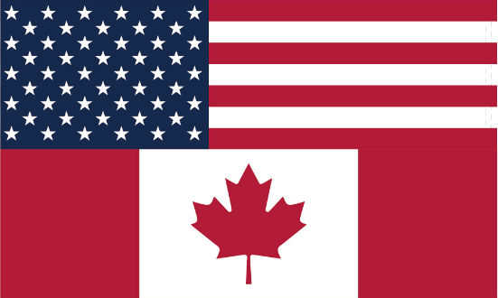 USA Canada 3'X5' Flag Rough Tex® 100D