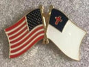 USA American Christian Lapel Pin Friendship