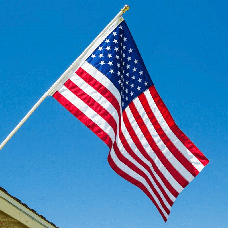 USA American 3'x5' Embroidered Flag ROUGH TEX® 300D Oxford Nylon