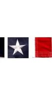 USA American 2.5'x4' Embroidered Flag ROUGH TEX® 300D Oxford Nylon with Sleeve