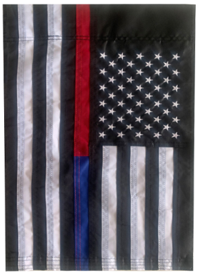 USA First Responder 12"x18" Embroidered Flag ROUGH TEX® 210D Oxford Nylon Boat Flag
