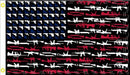 USA Guns Black 3'X5' Flag Rough Tex® 100D