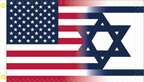 USA Israel Fading 2'x3' Flag ROUGH TEX® 100D Israeli American